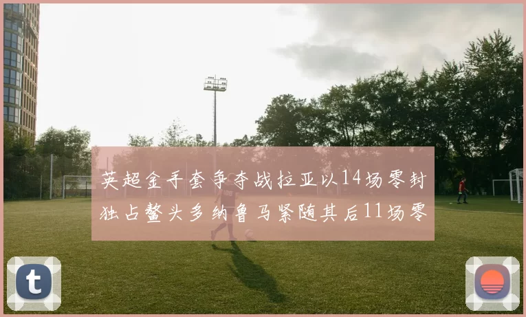 英超金手套争夺战拉亚以14场零封独占鳌头多纳鲁马紧随其后11场零封